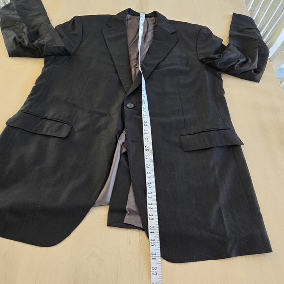 🇨🇦Samuelsohn/Harry Rosen Dark Grey Wool Blazer - Picture 11 of 12